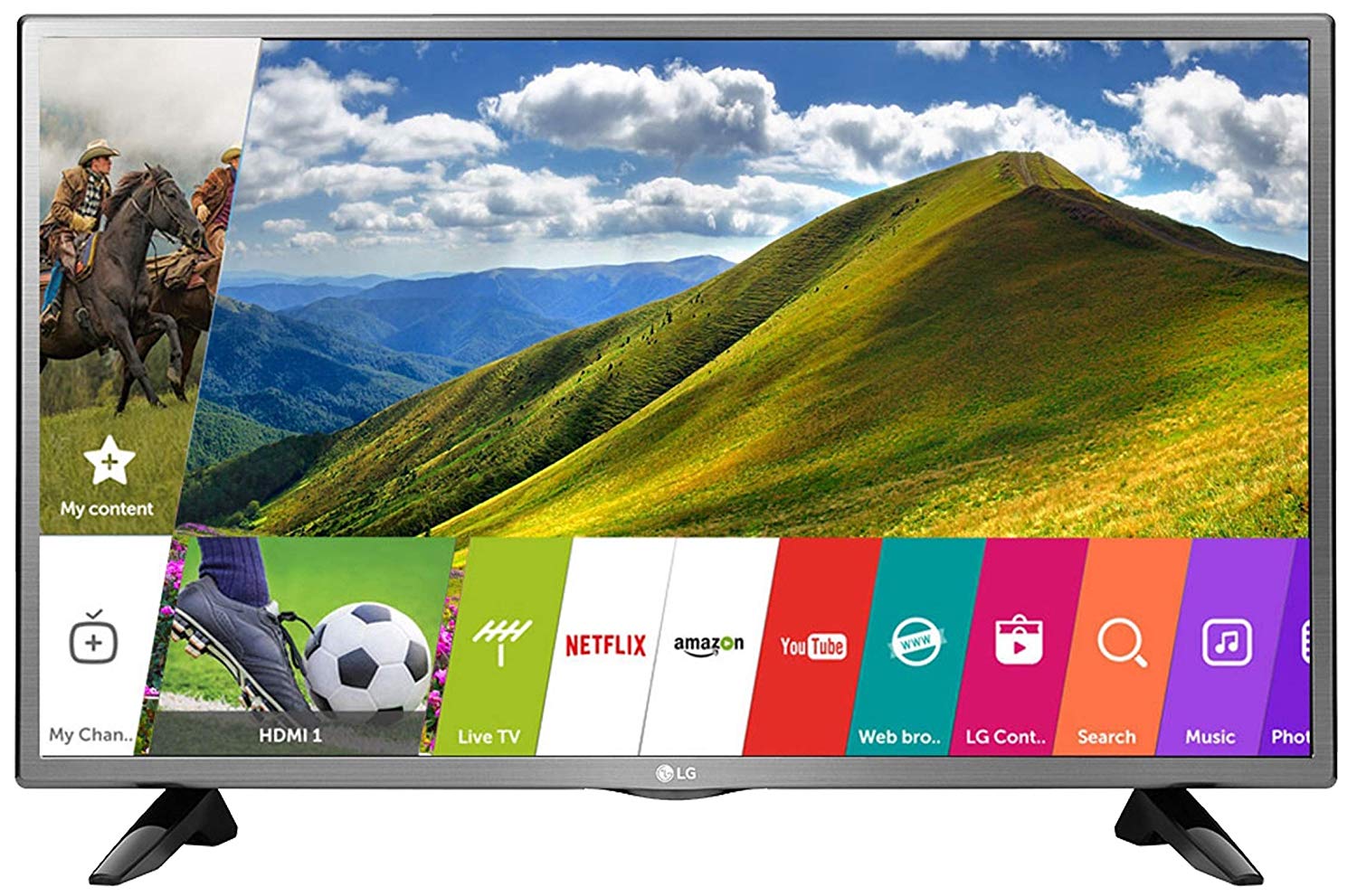 LG 80 cm (32 Inches) HD LED Smart TV 32LJ573D (Silver) (2017 model) on ...