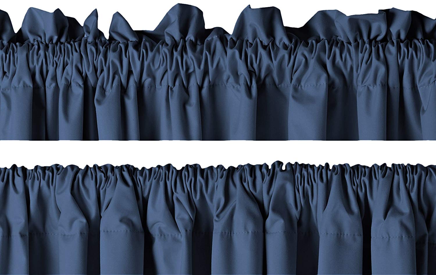 AmazonBasics Room Darkening Blackout Curtain Set Of 2 With Tie Backs 8 Feet Door Top 