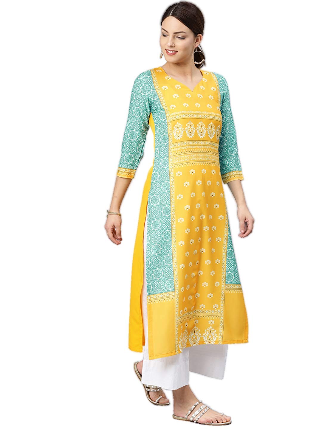 Vaamsi Women's A-Line Kurta - AArav Mart